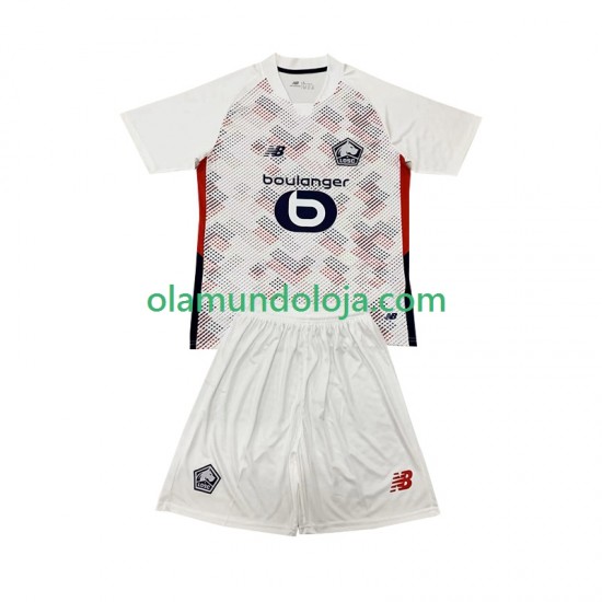 Camisola LOSC Lille Criança Equipamento Segundo 2024-2025 Manga Curta